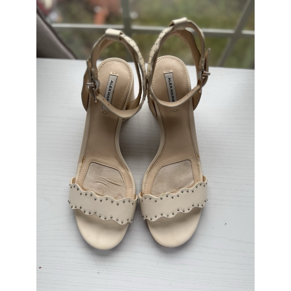 Alex Marie Soft Cream Heels Size 7